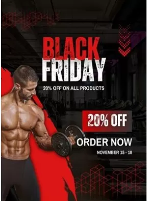 Black Friday banner etalaze